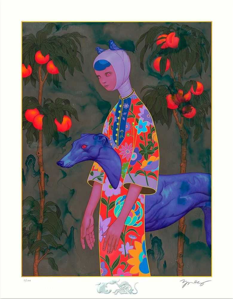 James Jean, ‘Hound II’, 22-11-2021, Print, Pigment print on archival 310gsm 100% cotton rag paper with archival pigment based ink, Self-released, Numbered