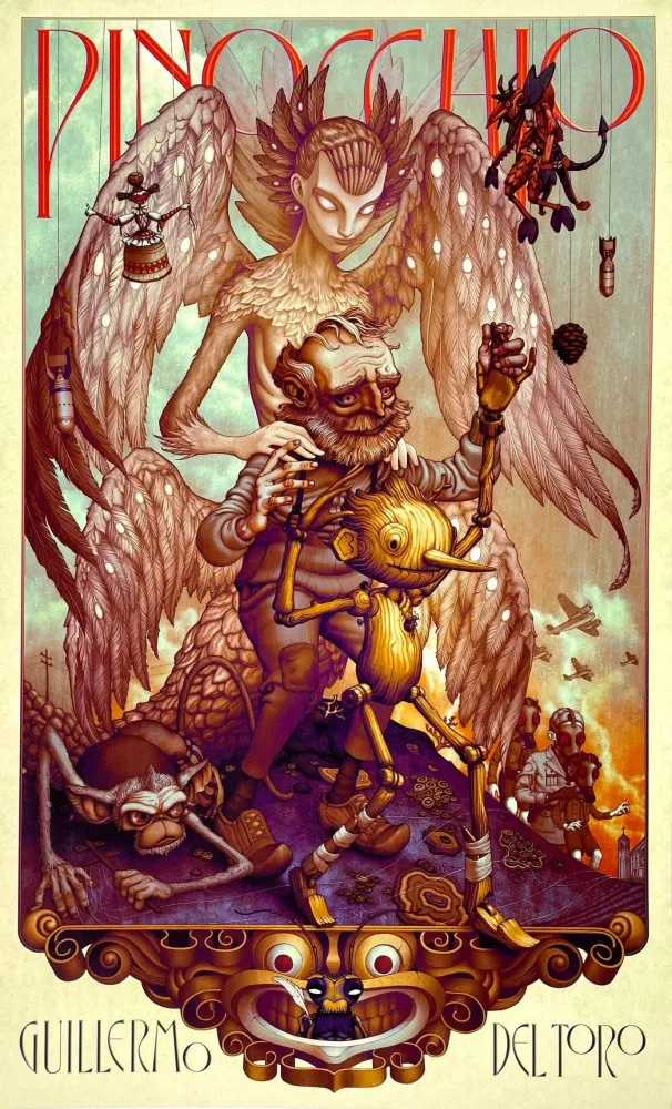 James Jean, ‘Pinocchio’, 2022, Print, Archival print on Moab Entrada 290 gsm acid-free cotton-rag paper; Static Medium., null, 
