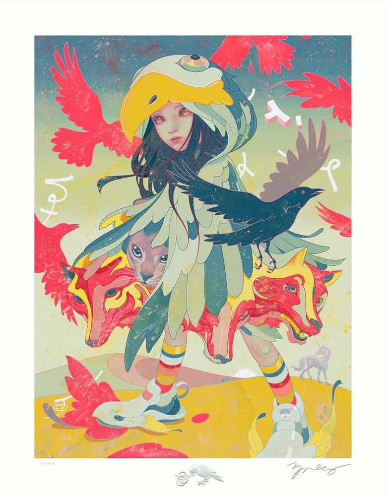 James Jean, ‘Raven’, 2023, Print, Screen print on paper, Self-released, Numbered