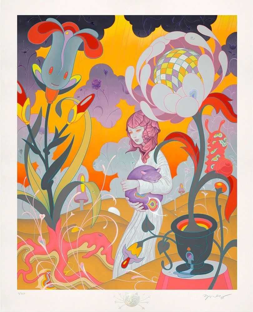James Jean, ‘Schrödinger's Kitten Rescue’, 06-04-2018, Print, Pigment print on archival 310gsm 100% cotton rag paper with archival pigment based ink, Self-released, Numbered