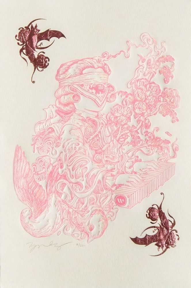 James Jean, ‘Zugzwang 16 (Print/Book Set)’, 2016, Print, Foil embossed letterpress print, Hidari Zingaro Gallery, Numbered