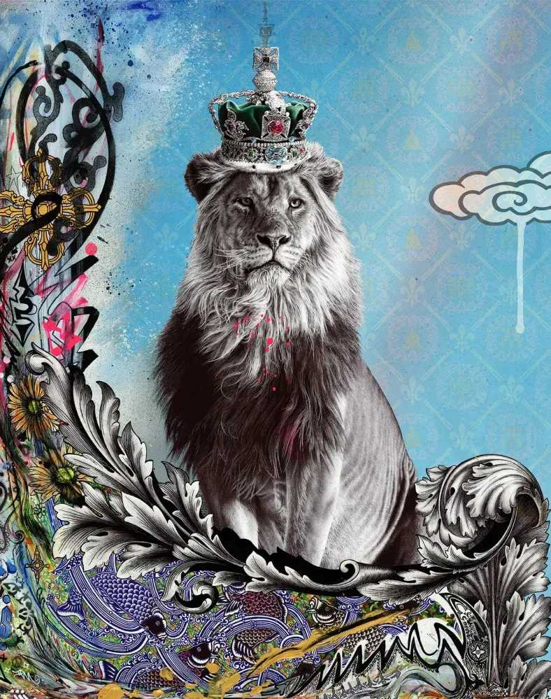 James Mylne, ‘Mighty Mighty Lion’, 2023, Print, Pigment print on Hahnemühle Pearl 308gsm, Self released, Numbered