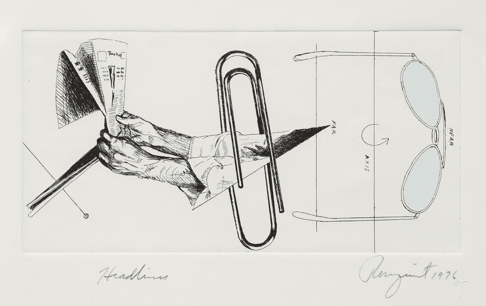 James Rosenquist, ‘Headlines’, 1976, Print, Etching and pochoir, Pyramid Arts Ltd, Numbered, Dated