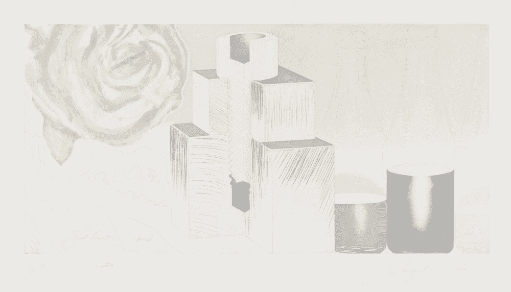 James Rosenquist, ‘Just Desert (2nd State)’, 1979, Print, Intaglio with pochoir on Pescia Italia, Multiples, Inc., Numbered, Dated