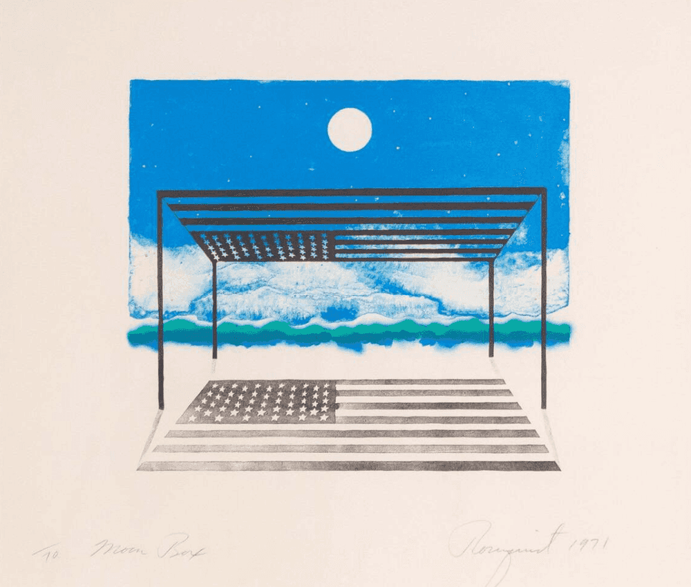 James Rosenquist, ‘Moon Box’, 1971, Print, Lithograph, null, Numbered, Dated