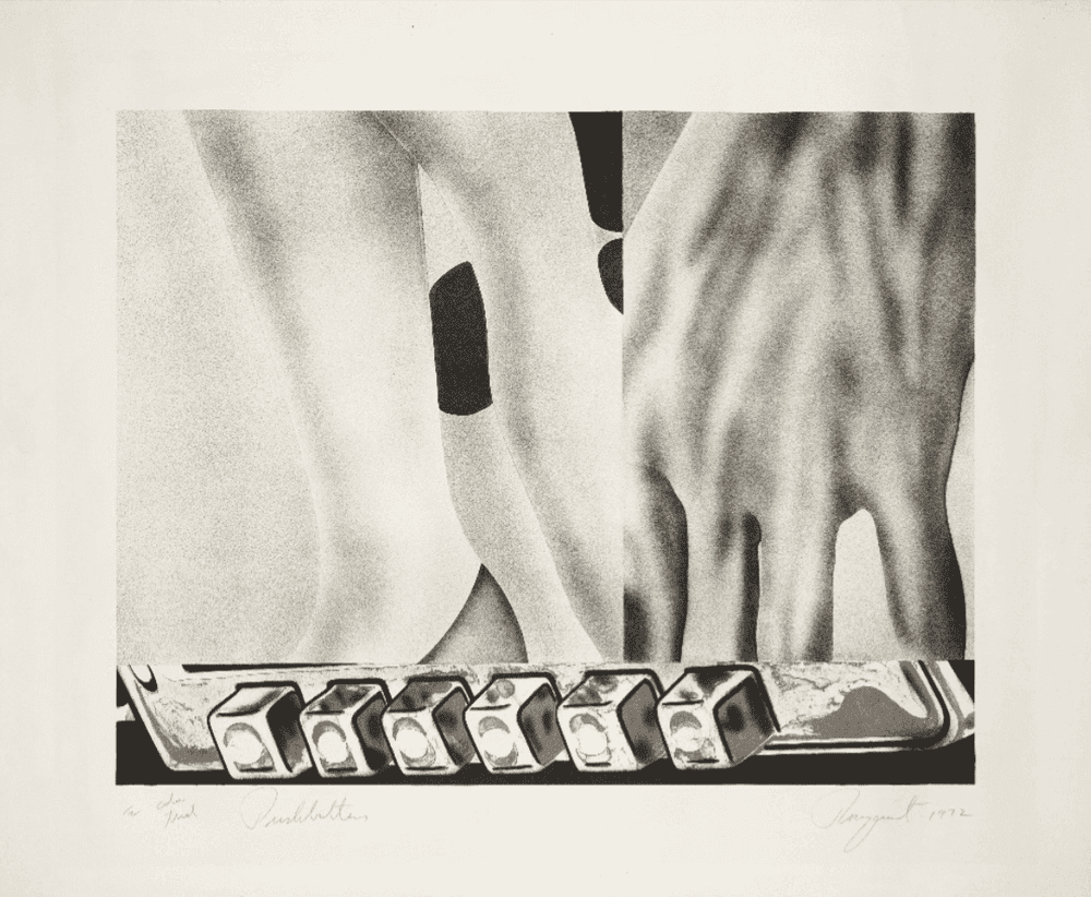 James Rosenquist, ‘Pushbutton’, 1972, Print, Lithograph on wove, Petersburg Press, Numbered, Dated