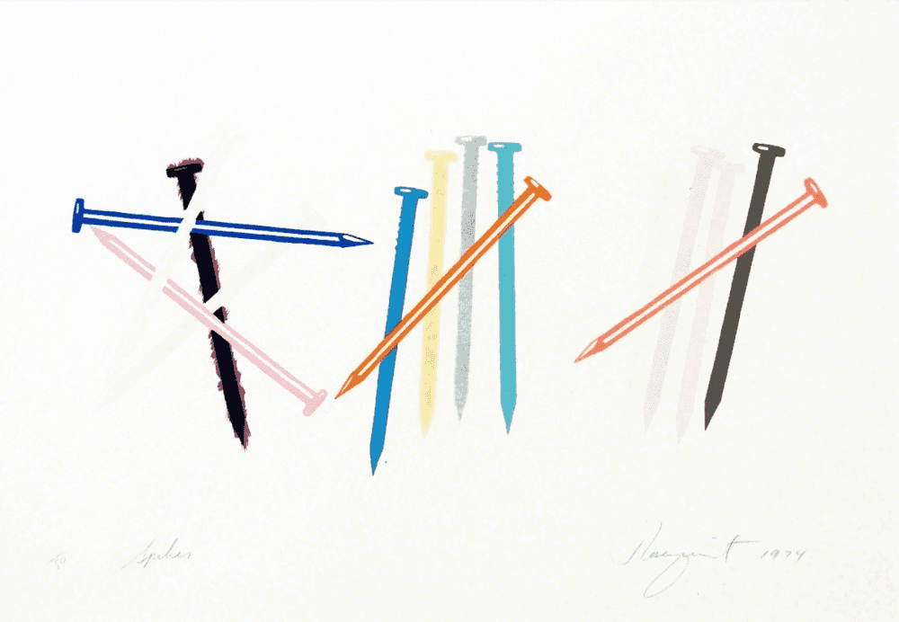 James Rosenquist, ‘Spinning Faces in Space’, 1972, Print, Screenprint in colors on vellum, null, Numbered, Dated