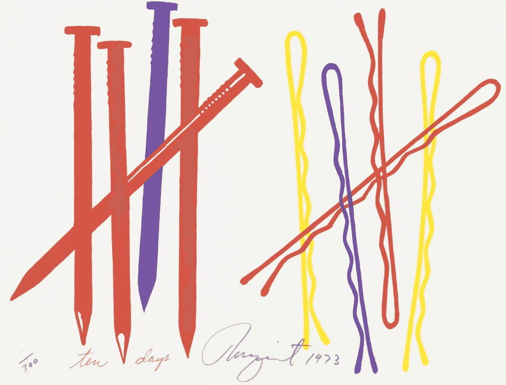 James Rosenquist, ‘Ten Days’, 1973, Print, Screenprint in colours, on wove paper, null, Numbered, Dated