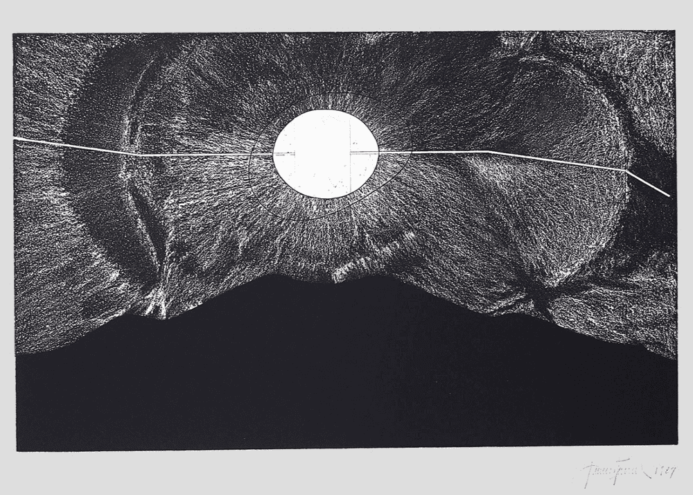 James Turrell, ‘Mapping Spaces - Fumarole’, 1988, Print, Aquatint, photoetching, etching, soft-ground etching, and drypoint on Hahnemuhle paper,, null, Dated