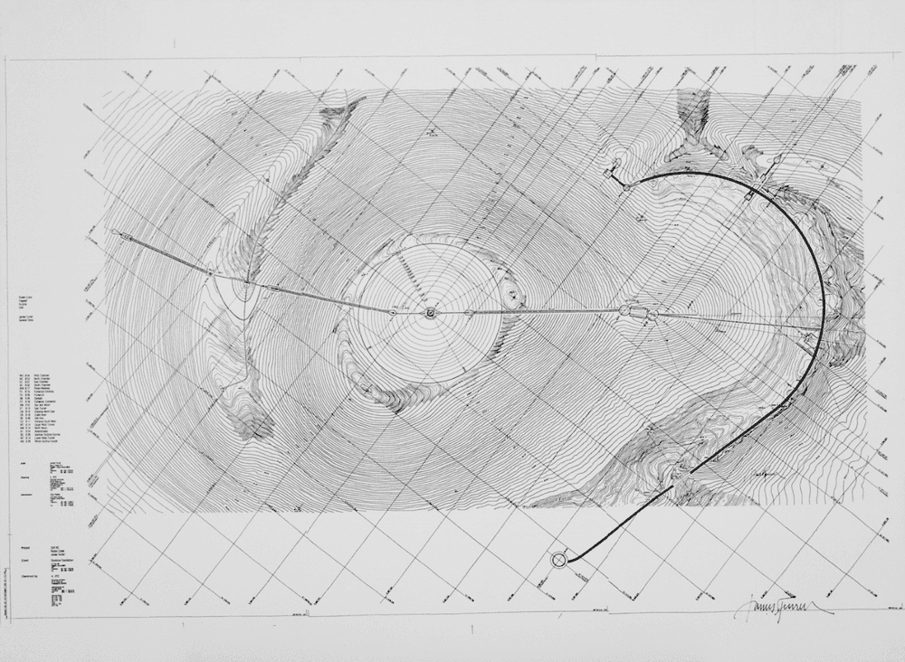 James Turrell, ‘Topographical map of Rodin Crater’, 2002, Print, Print on paper, null, 