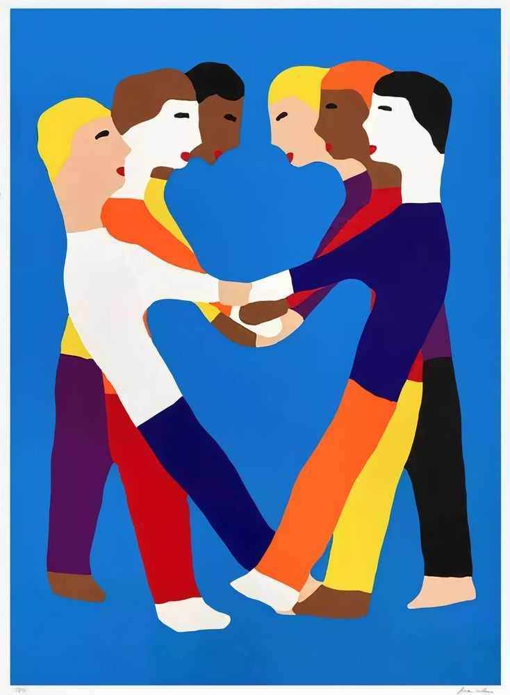 James Ulmer, ‘Free Flow’, 27-01-2022, Print, 9 layer handprinted silkscreen, V1 Gallery, Numbered