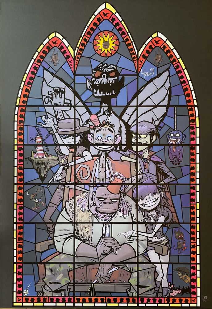 Jamie Hewlett, ‘Large Window’, 09-02-2006, Print, Lithograph + Screenprint, Pictures On Walls, Numbered
