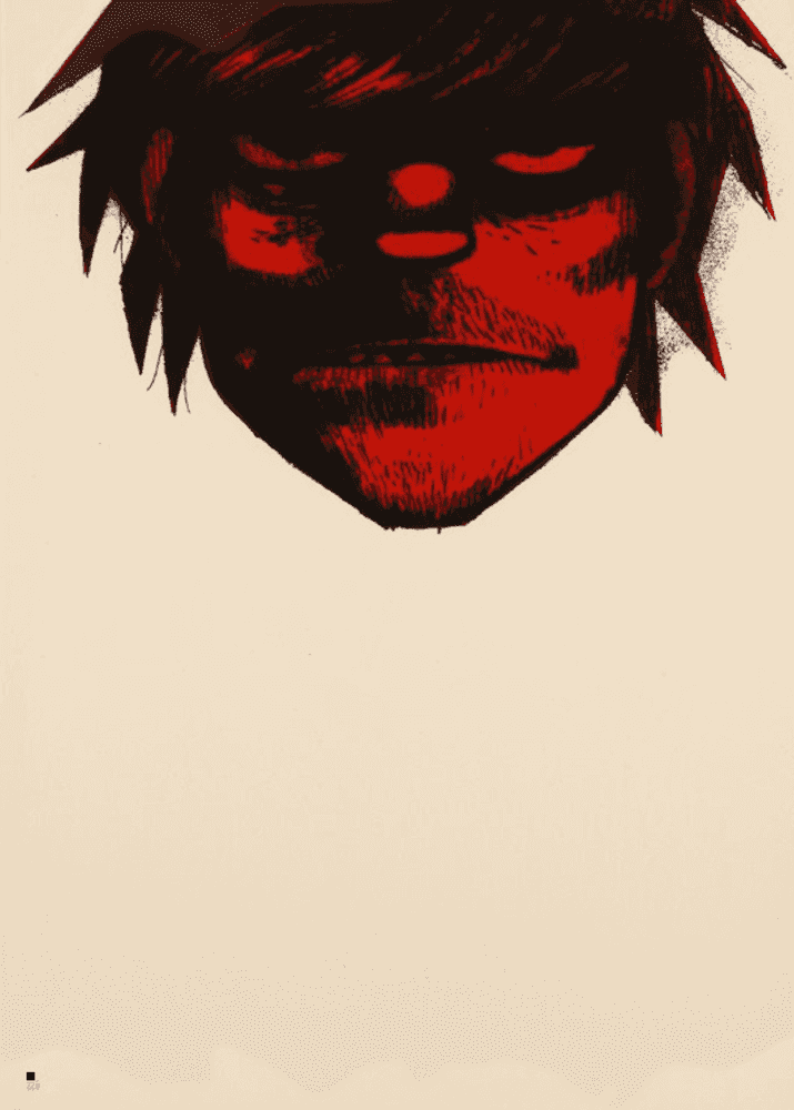 Jamie Hewlett, ‘Murdoc (Signed)’, 02-12-2004, Print, Screenprint on colour paper, Pictures On Walls, Numbered