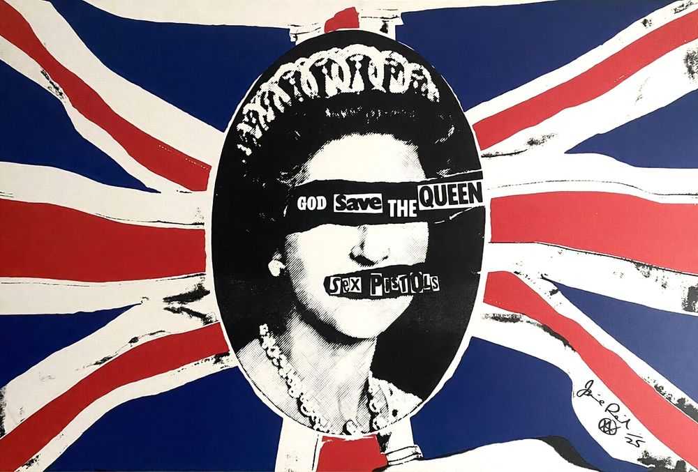 Jamie Reid, ‘God Save The Queen (Box Framed)’, 2007, Print, Box framed pigment print on canvas, Self released, Numbered
