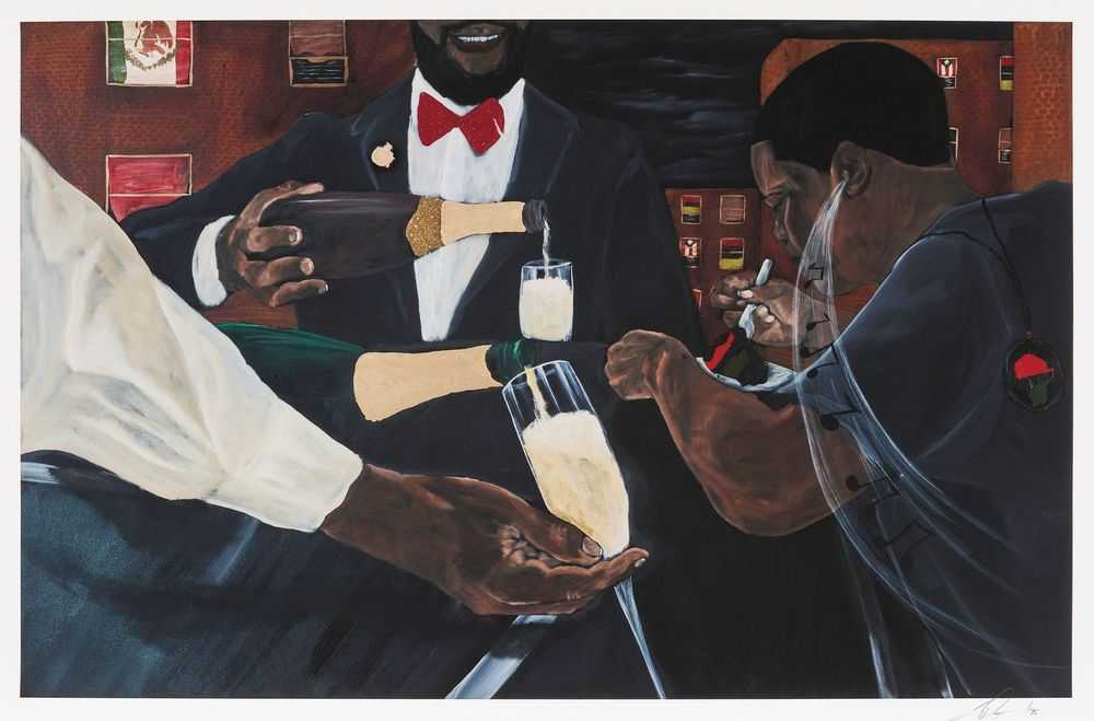 Jammie Holmes, ‘Toast’, 2025, Print, Archival pigment print Embellished with gold leaf, Art For Change, Numbered