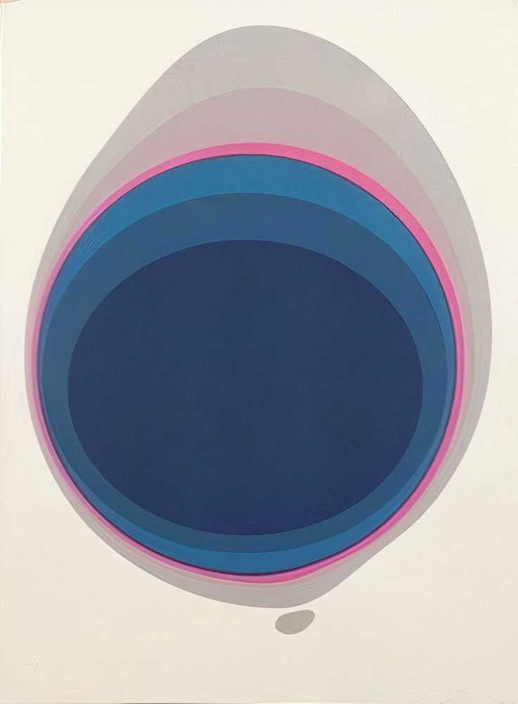Jan Kalab, ‘Blob (Blue Grey)’, 25-11-2016, Print, 4 colour Silkscreen print on Keaykolour Original paper 300 g/m2, Self-released, Numbered