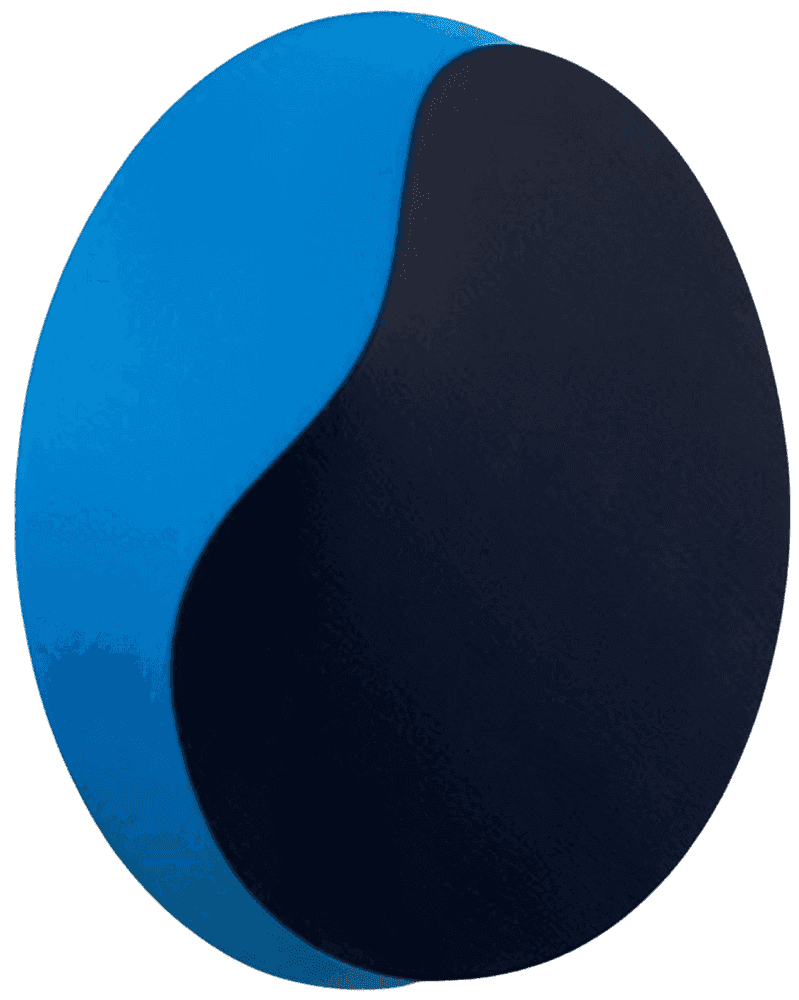 Jan Kalab, ‘Melted Circle (Blue)’, 27-11-2020, Print, Acrylic on relief canvas, Self-released, Numbered, Handfinished