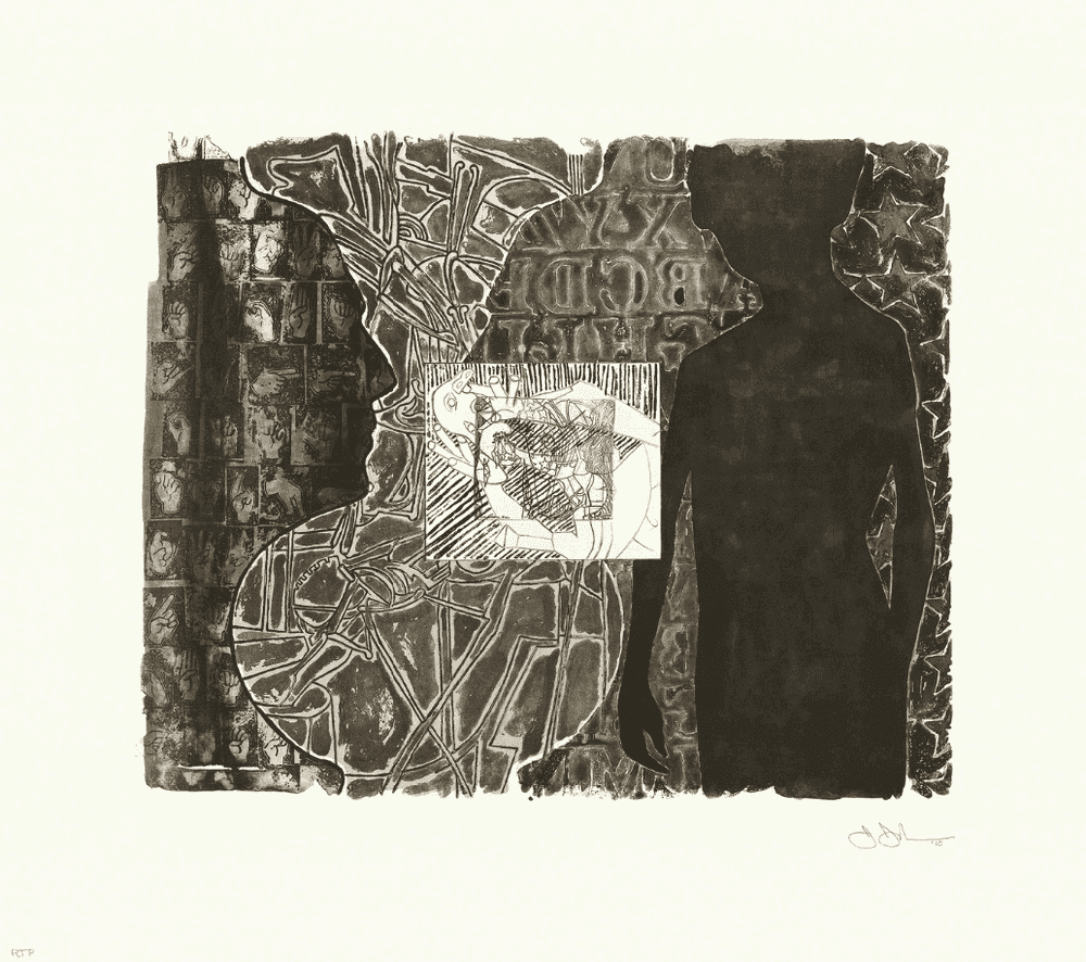 Jasper Johns, ‘Shrinky Dink I’, 2011, Print, Intaglio in 1 color on Revere Standard White Felt paper, Universal Limited Art Editions, Inc., Numbered, Dated