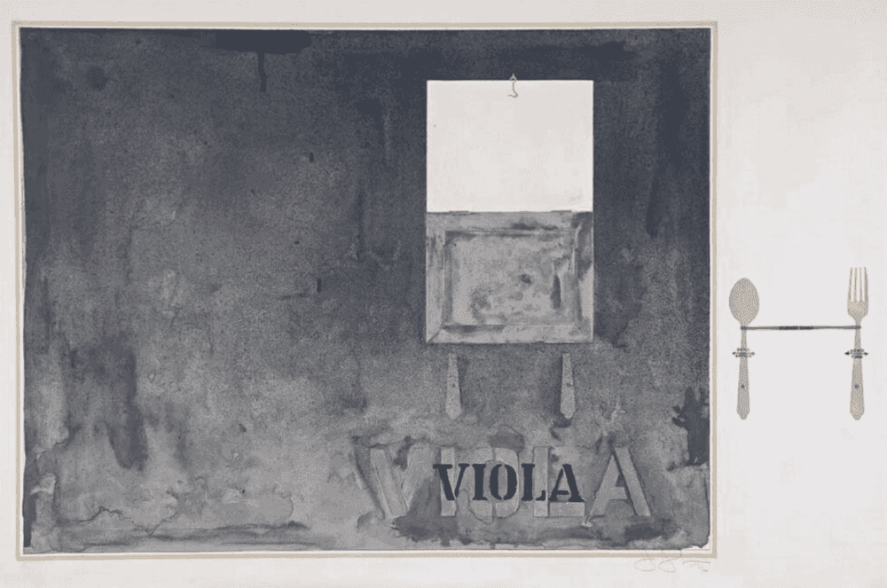 Jasper Johns, ‘Viola’, 1972, Print, Color lithograph on Angoumois à la Main paper with full margins and deckled edges, Gemini G.E.L., Numbered, Dated