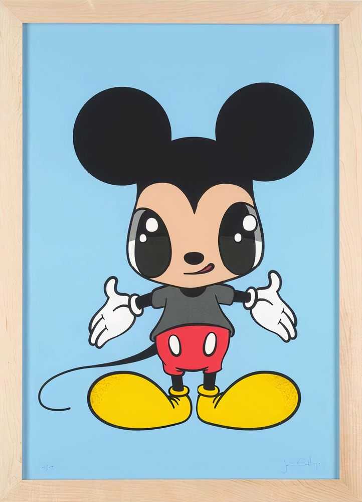 Javier Calleja, ‘Little Mickey’, 2021, Print, Silkscreen with artist wood frame, Parco Museum Tokyo, Numbered