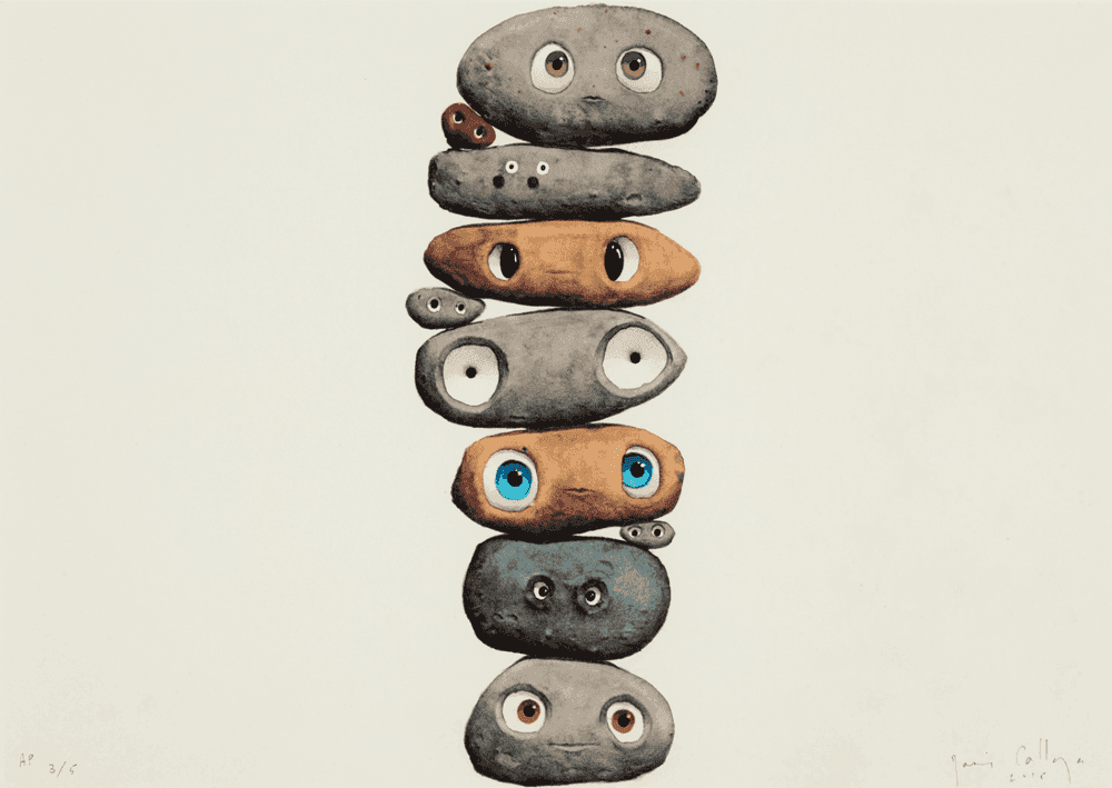 Javier Calleja, ‘Stones’, 2015, Print, Screenprint, Self-released, Numbered