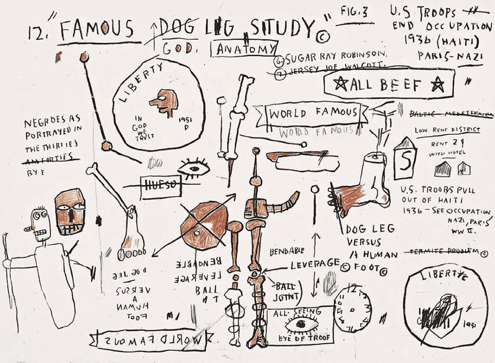 Jean-Michel Basquiat, ‘Dog Leg Study’, 2019, Print, Screenprint on paper, null, Numbered