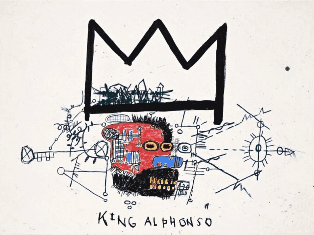 Jean-Michel Basquiat, ‘King Alphonso’, 2025, Print, Hand-Pulled Limited Edition Screenprint, null, 