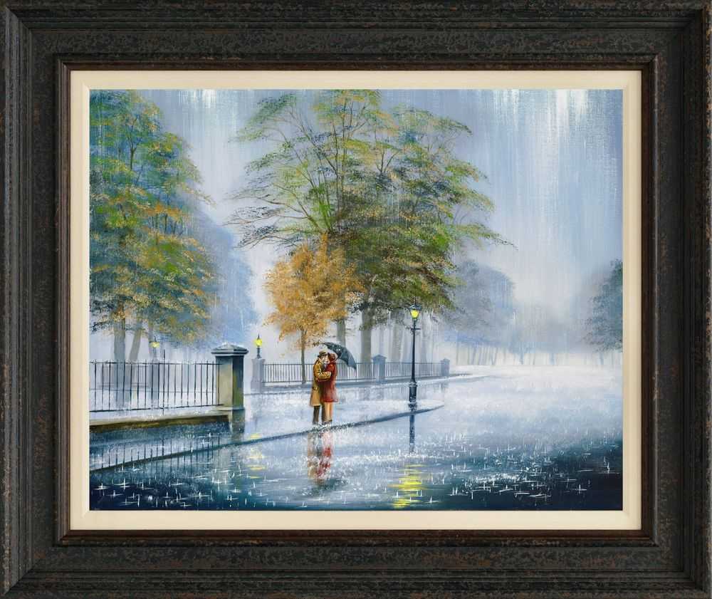 Jeff Rowland, ‘A Kiss Goodnight’, 2016, Print, Giclee On Canvas, Castle Fine Art, Numbered, Framed