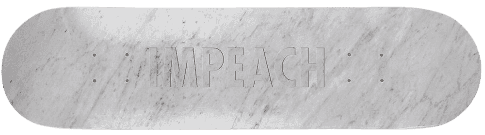 Jenny Holzer, ‘Impeach (Marble)’, 03-02-2020, Sculpture, Marble, The Skateroom, Numbered