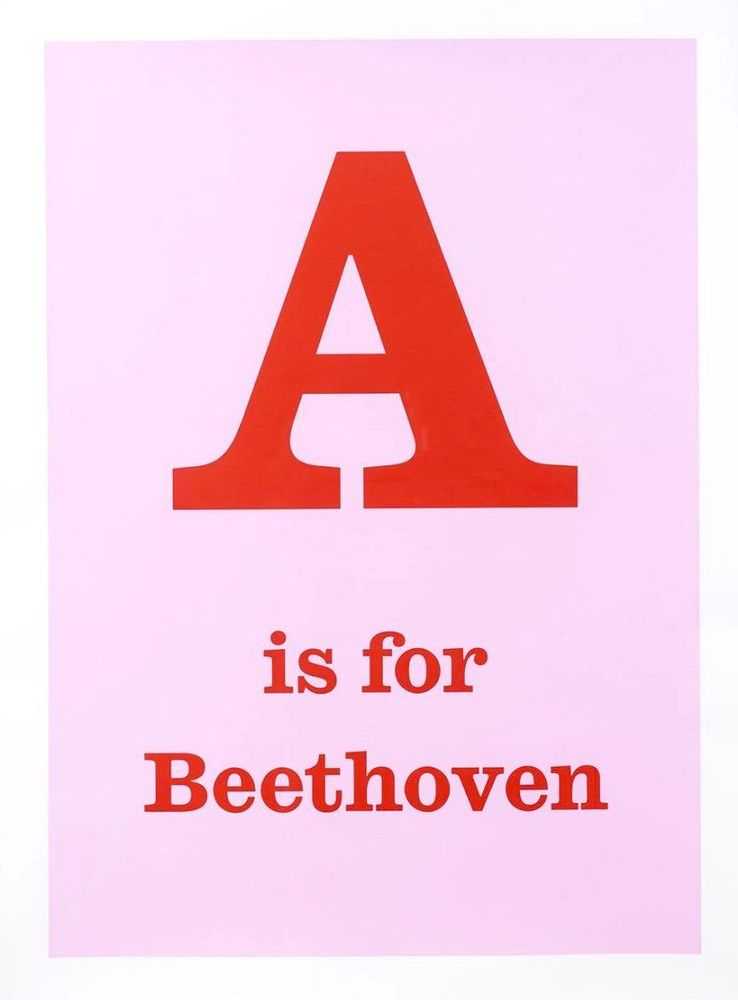 Jeremy Deller, ‘A Is For Beethoven’, 29-06-2020, Print, Screenprint on paper, Bonner Kunstverein, Numbered
