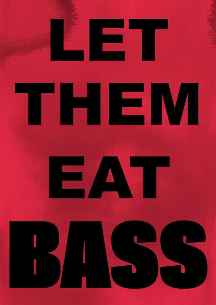 Jeremy Deller, ‘Let Them Eat Bass (Red - 2022)’, 2022, Print, Screen printed by hand on red 290 gsm brushed metallic matt paper, null, 
