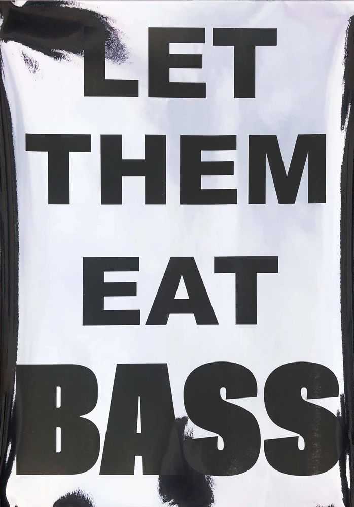 Jeremy Deller, ‘Let Them Eat Bass (Signed)’, 15-12-2021, Print, Offset lithograph black print on reflective paper, The Right To Dance, Numbered