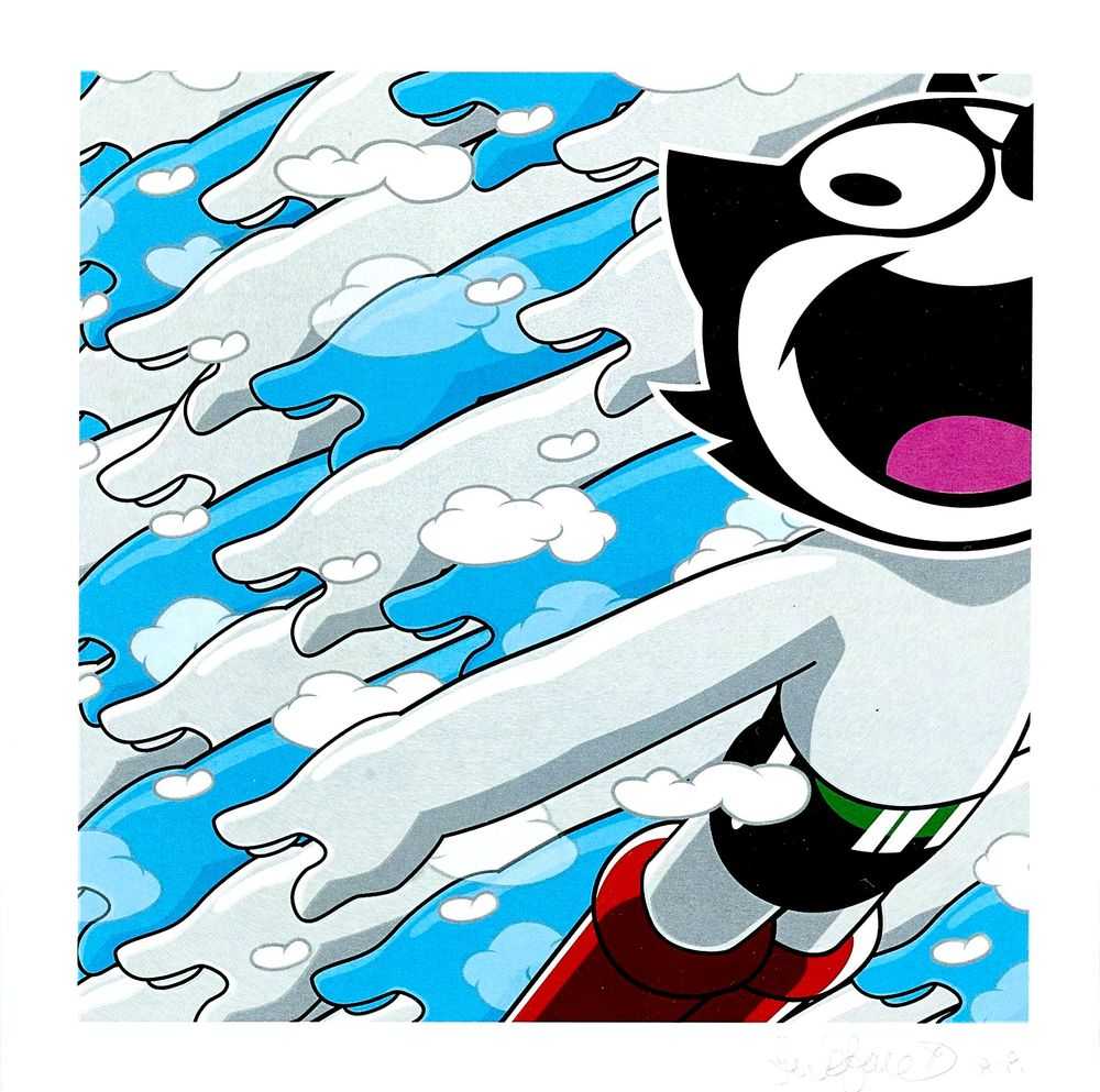 Jerkface, ‘Astrocat (Grey)’, 22-10-2016, Print, Screenprint, Over The Influence, Numbered