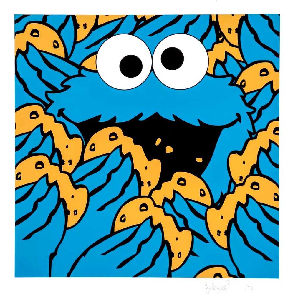 Jerkface, ‘Me Love Cookies’, 26-01-2015, Print, Screenprint, UTB NYC, Numbered
