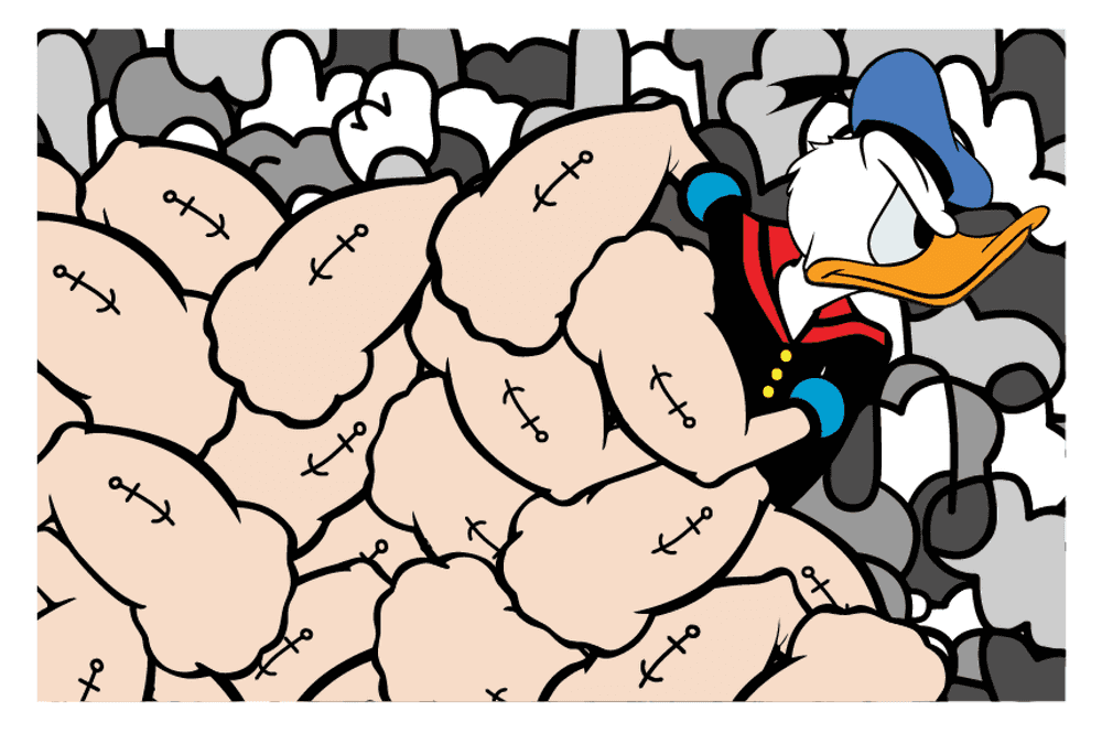 Jerkface, ‘Strong Arm Duck’, 2019, Print, Archival pigment print on paper, Taglialatella Gallery, Numbered