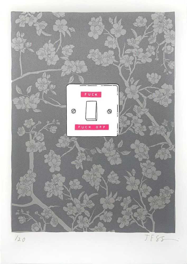Jess Wilson, ‘Apple Blossom (Silver)’, 2025, Print, 4 Colour Screenprint on Somerset Tub Sized 410gsm Pape, null, Numbered