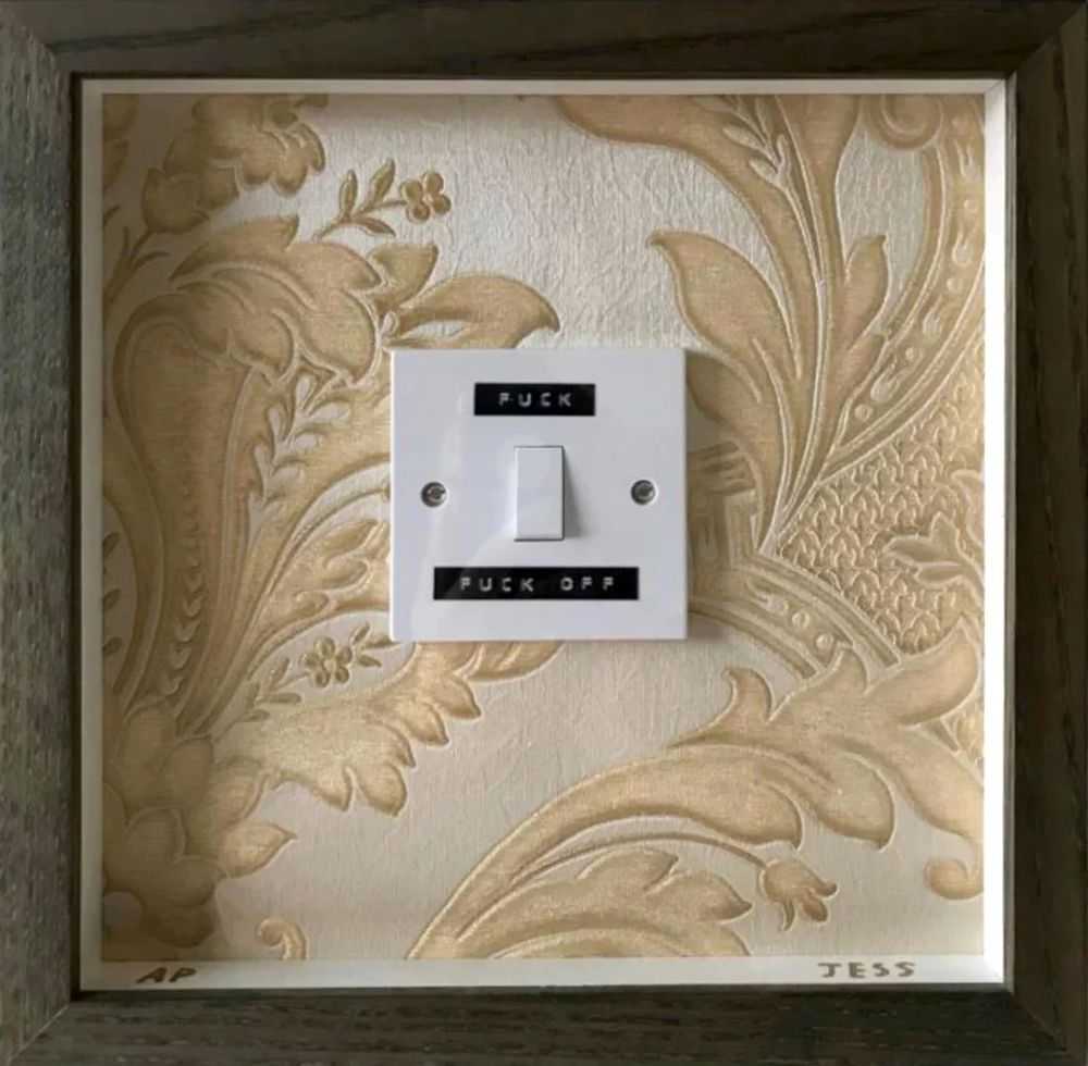 Jess Wilson, ‘Light Switch II’, 2018, Print, Lightswitch on wallpaper, comes framed in an ash moulding, null, Numbered, Framed