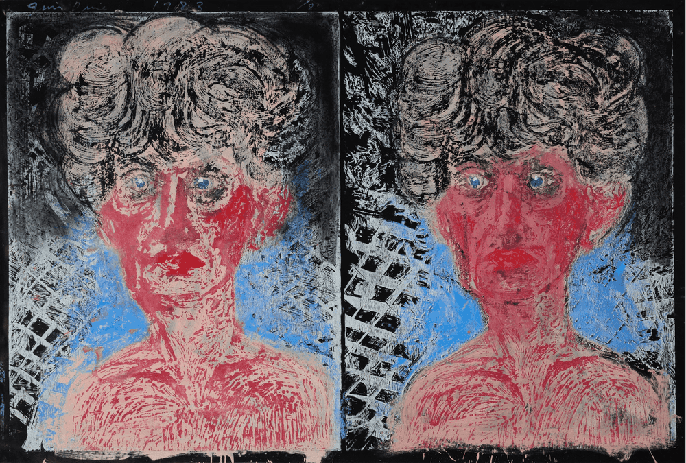Jim Dine, ‘A Double Feature’, 1983, Print, Mixed Media, Pace Editions, Inc., Numbered, Dated