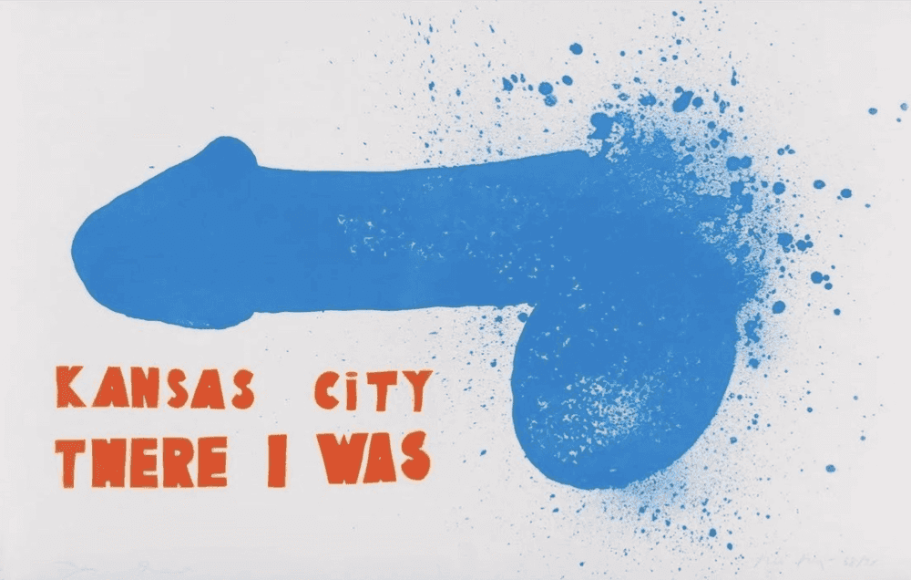 Jim Dine, ‘Kansas City There I Was (Blue)’, 1970, Print, Lithograph, Petersburg Press, Numbered