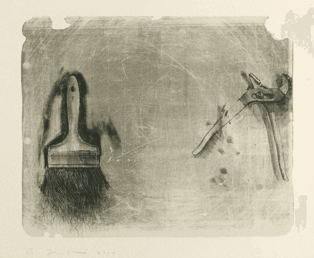Jim Dine, ‘Tools for Creely II’, 2007, Print, Three-Color Lithograph, Tamarind Institute, Numbered