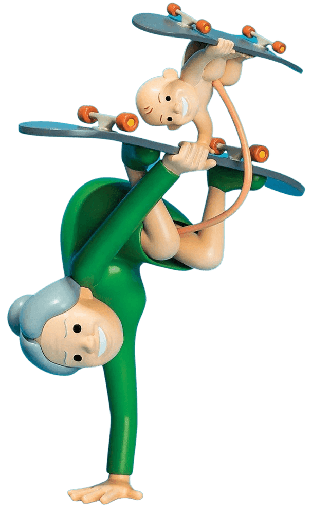 Joan Cornella, ‘Double Handstand’, 2021, Sculpture, Vinyl, DDT, 
