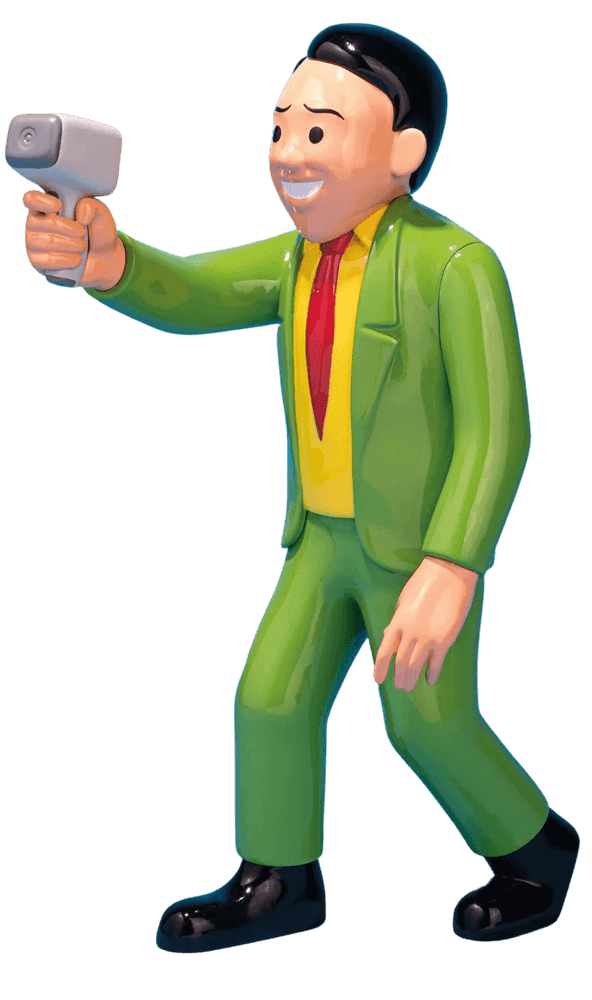 Joan Cornella, ‘Idiotmeter Man (Green)’, 22-05-2023, Sculpture, Vinyl sculpture, DDT, 