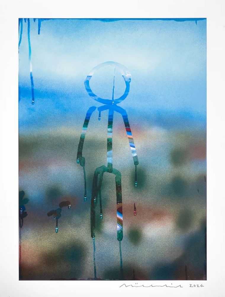 Jochen Mühlenbrink, ‘WP - Existence’, 2024, Print, Archival Pigment Print with hand pulled, double silkscreen spot varnish, Goldmark Atelier, Numbered