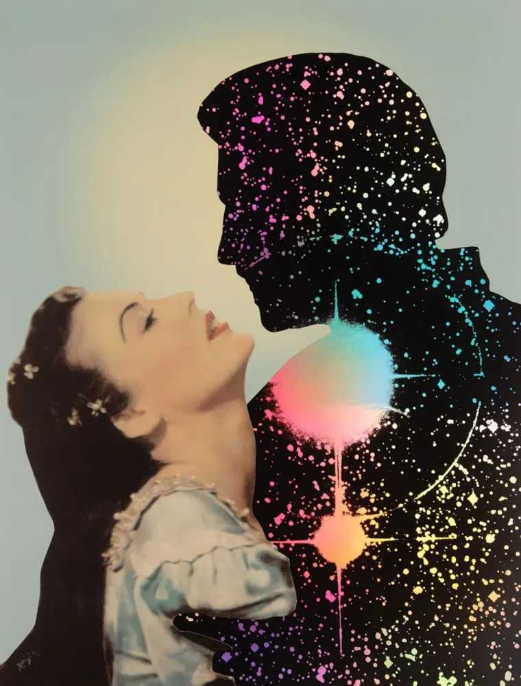 Joe Webb, ‘Antares & Love IV’, 23-01-2013, Print, Silkscreen print on paper with matt glaze, collaged elements and mirror-board, CCA Galleries, Numbered