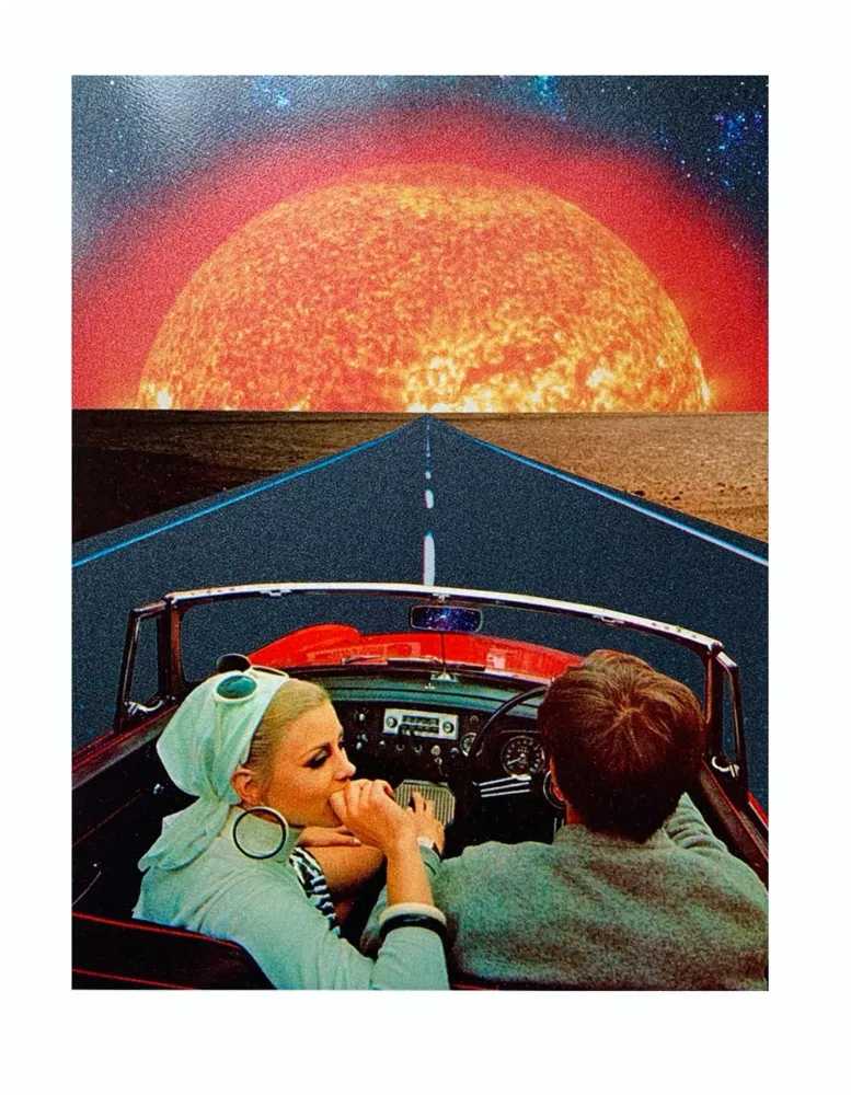 Joe Webb, ‘On The Road’, 14-03-2020, Print, Archival inks with silkscreen UV glazes and glitter varnish; Somerset Enhanced Velvet 330gsm Paper, Self-released, Numbered