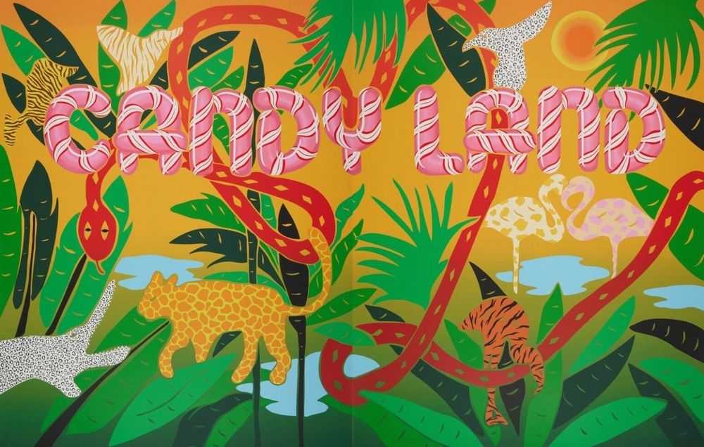 Joel Mesler, ‘Candy Land’, 2023, Print, Screenprint in colors on two sheets of Saunders Waterford Hi-White paper, null, Numbered
