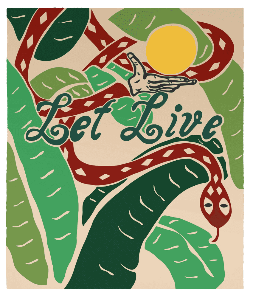 Joel Mesler, ‘Let Live’, 2020, Print, 8 color silkscreen print on Stonehenge fawn paper, null, Numbered