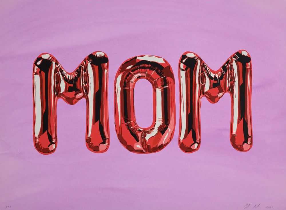 Joel Mesler, ‘Pool Party - Mom’, 2024, Print, 8 layer silkscreen with hand washed paper-varied colors, Phillips Dropshop, Numbered, Dated