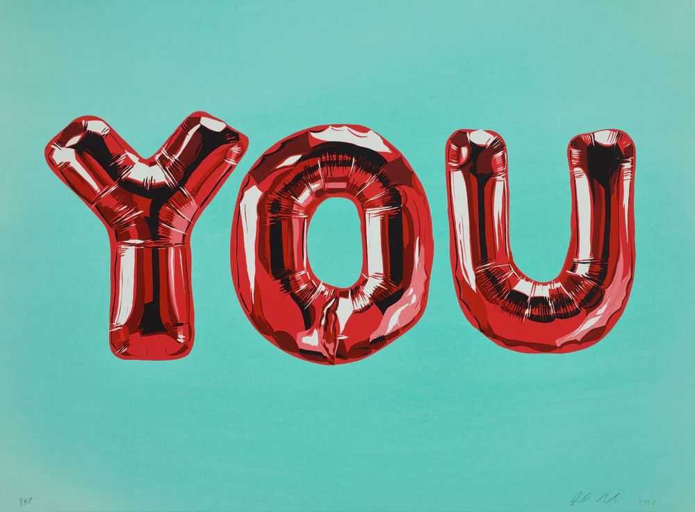 Joel Mesler, ‘Pool Party - You’, 2024, Print, 8 layer silkscreen with hand washed paper-varied colors, Phillips Dropshop, Numbered, Dated