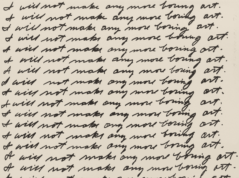 John Baldessari, ‘I Will Not Make Any More Boring Art’, 1971, Print, Lithograph, Nova Scotia College of Art and Design, Numbered, Dated
